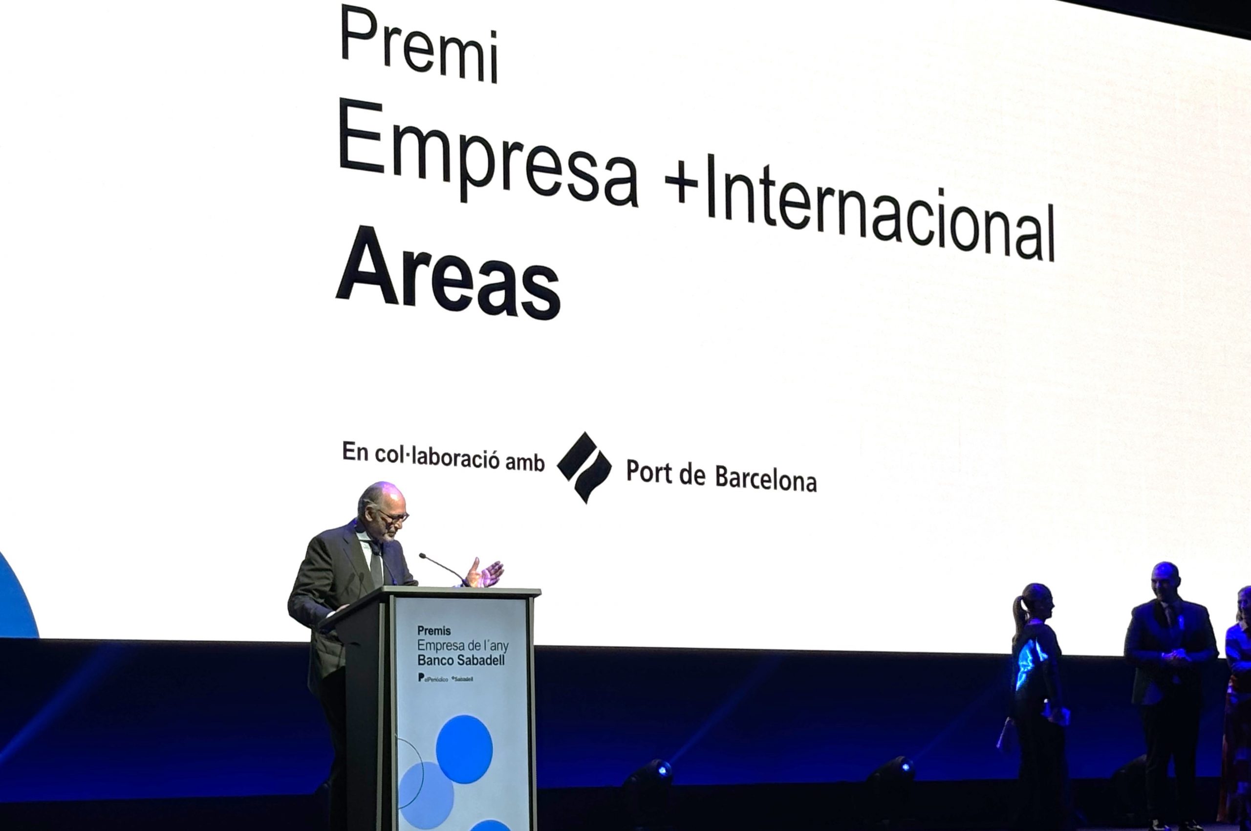 Areas, reconocida como la 'Empresa +Internacional' en los Premios Empresa del Año